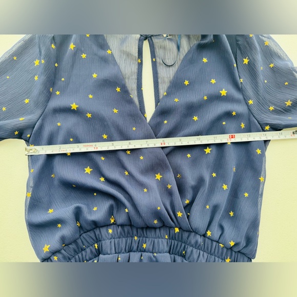 NWT Mi Ami Francesca’s Navy Star Print Dress 
Size XX Small - Picture 6 of 7